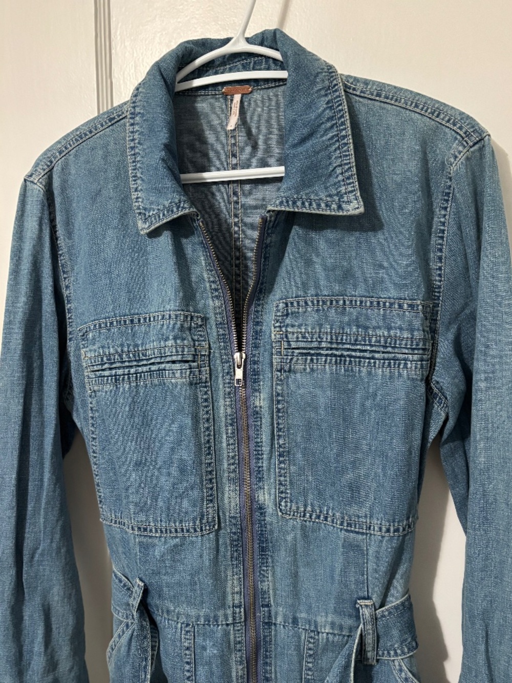 NWT Free People Denim Jumpsuit Size 6